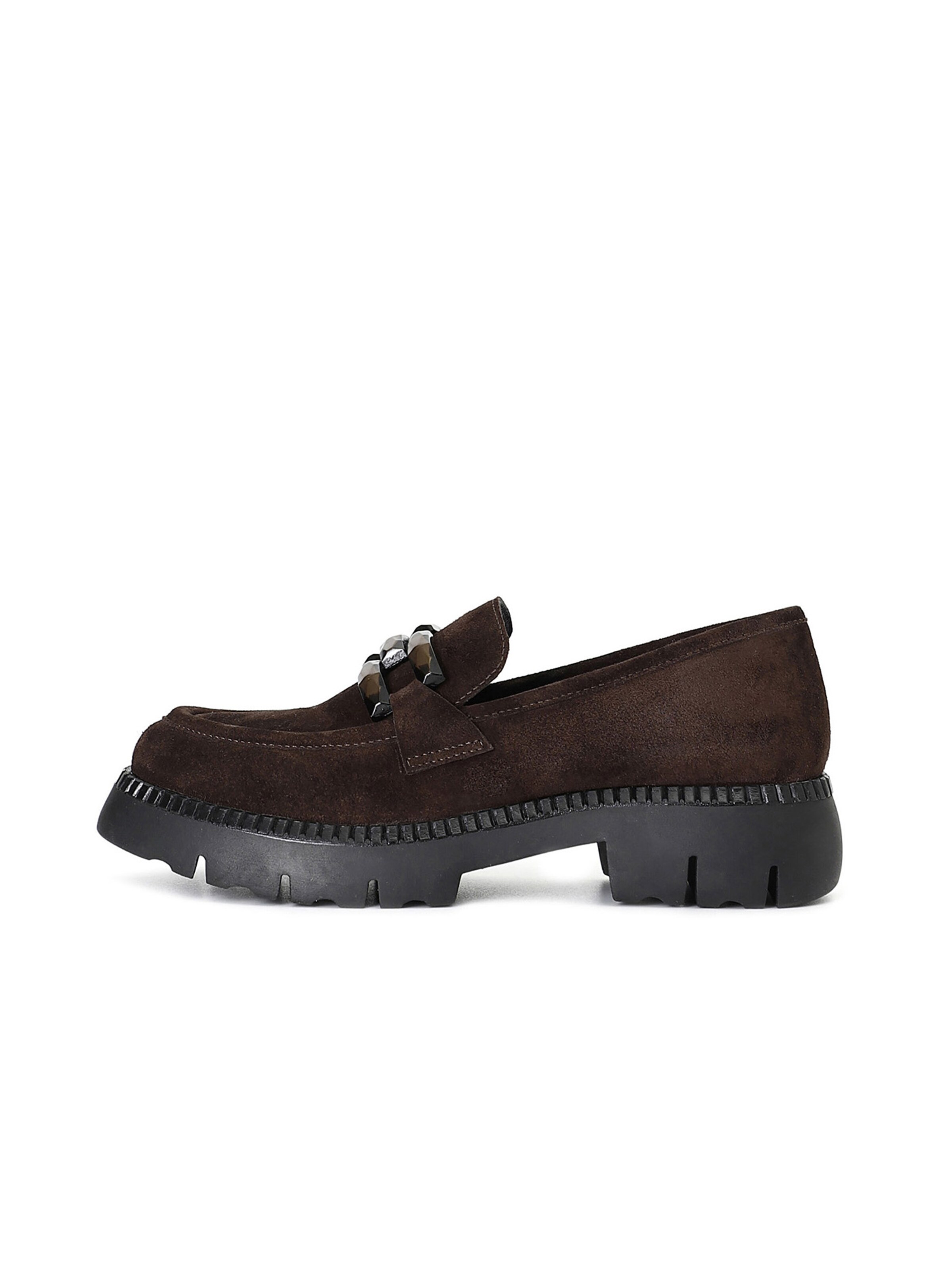 CAFè NOIR Slipper in Braun: Vorderseite