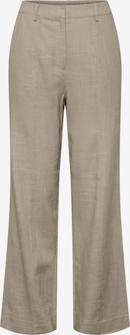 Y.A.S Wide leg Pants 'Sisma' in Brown: front