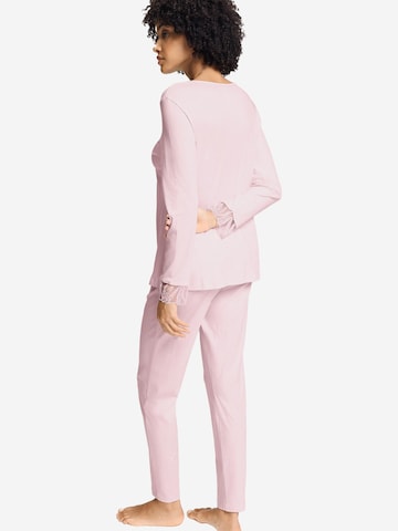 Hanro Pyjama 'Rosaria' in Roze