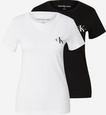 Calvin Klein JeansMajica - crna boja: prednji dio