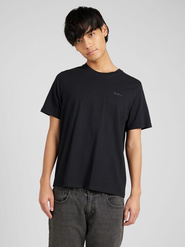 Pepe Jeans - Camisa 'CONNOR' em preto: frente