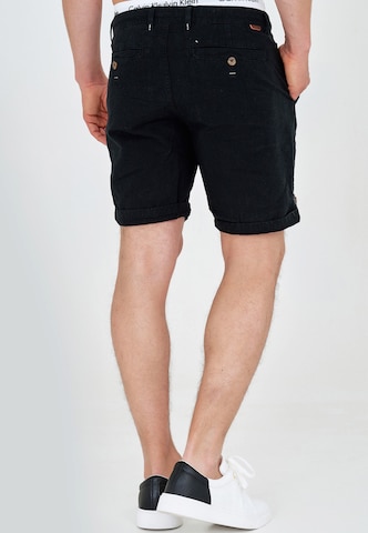 INDICODE JEANS Regular Shorts in Schwarz