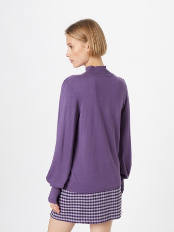 ICHI Sweter 'MAFA' w kolorze fioletowy