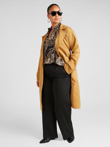 Manteau mi-saison 'LOU' Vero Moda Curve en marron