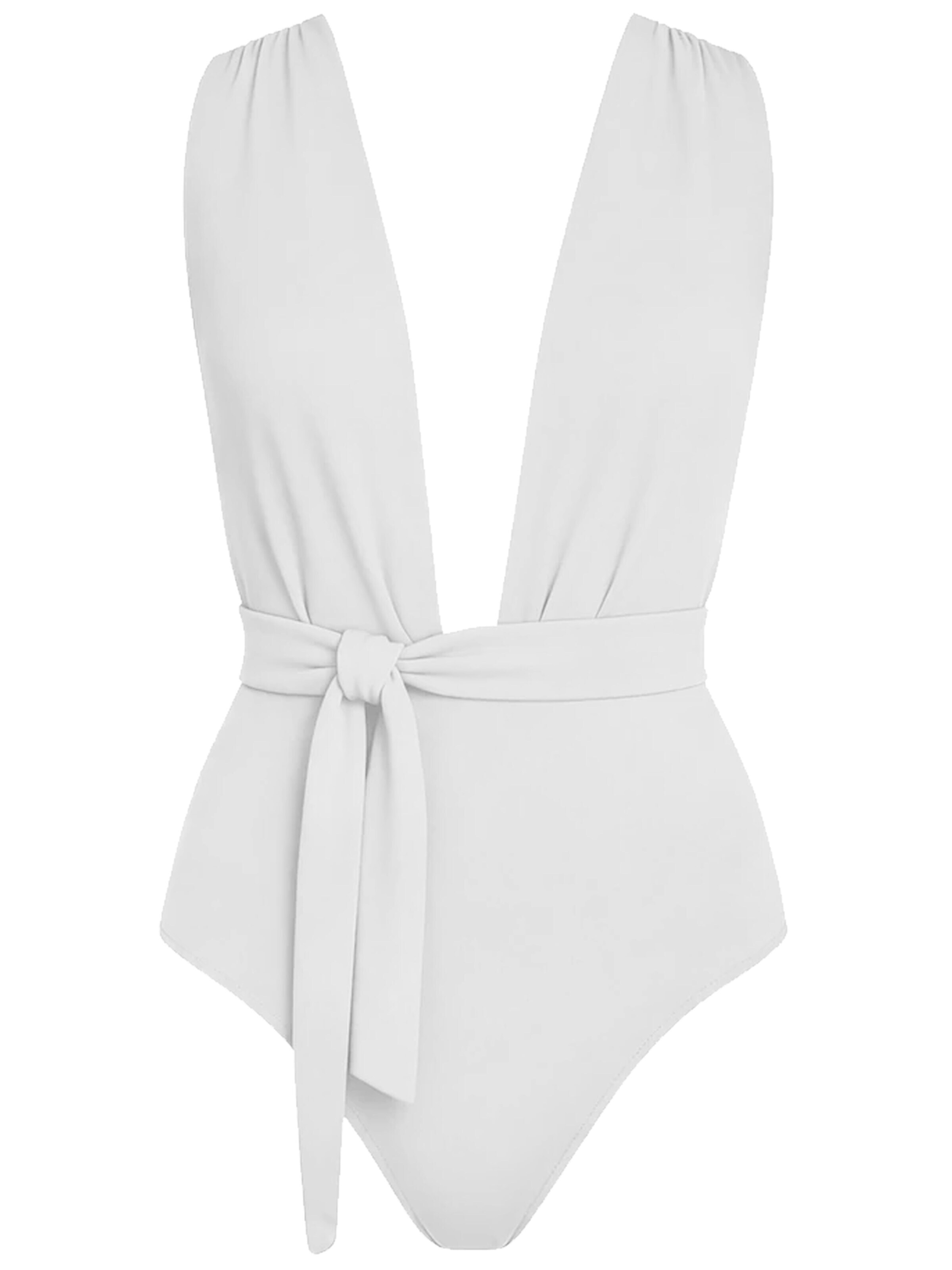 SEA ME SWIM Swimsuit 'MALDIVES' in White: front