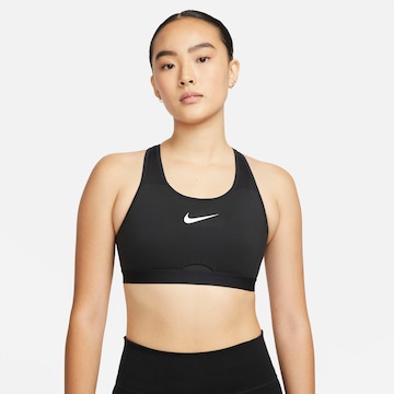 NIKE Bustier Sport-BH in Schwarz: predná strana