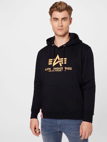 ALPHA INDUSTRIES Sweater in Black: front