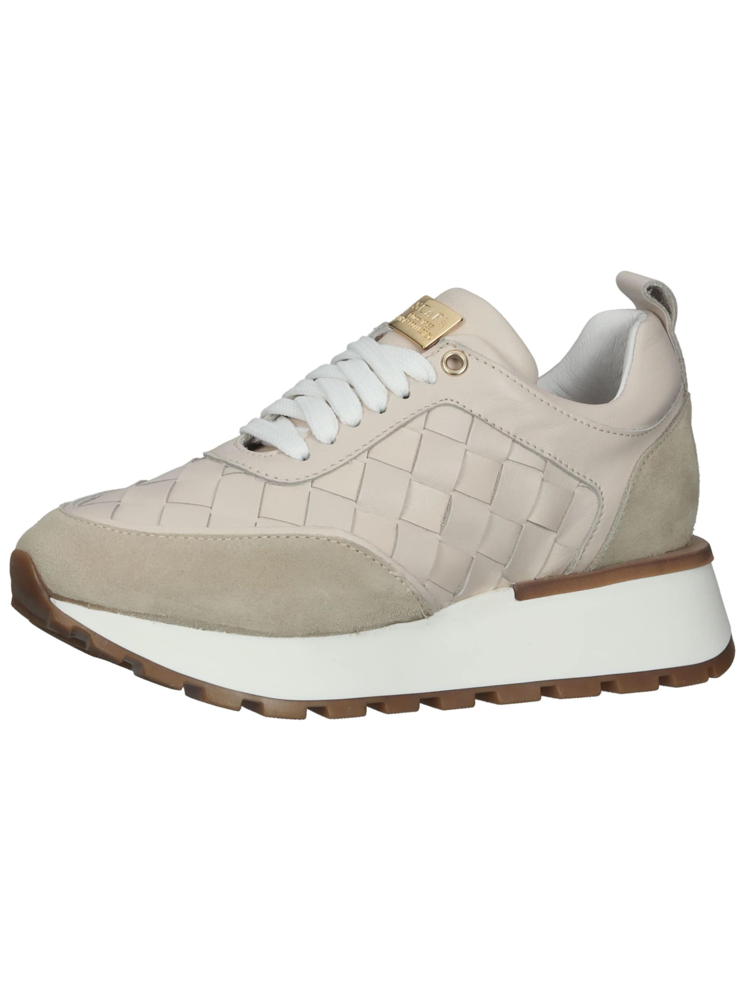 SCAPA Platform trainers in Beige: front