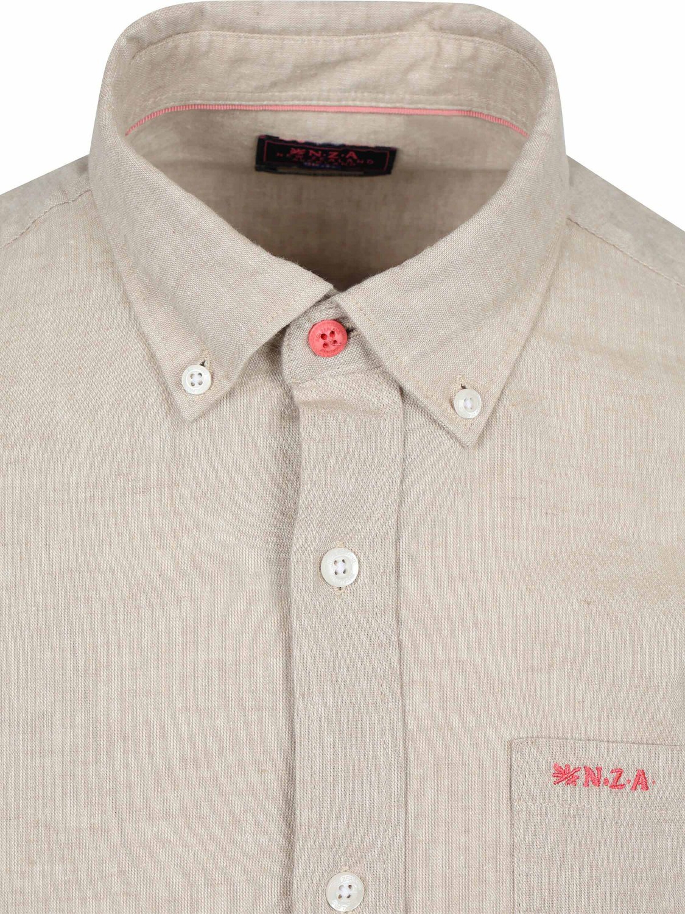 NZA New Zealand Auckland Comfort fit Overhemd in Beige