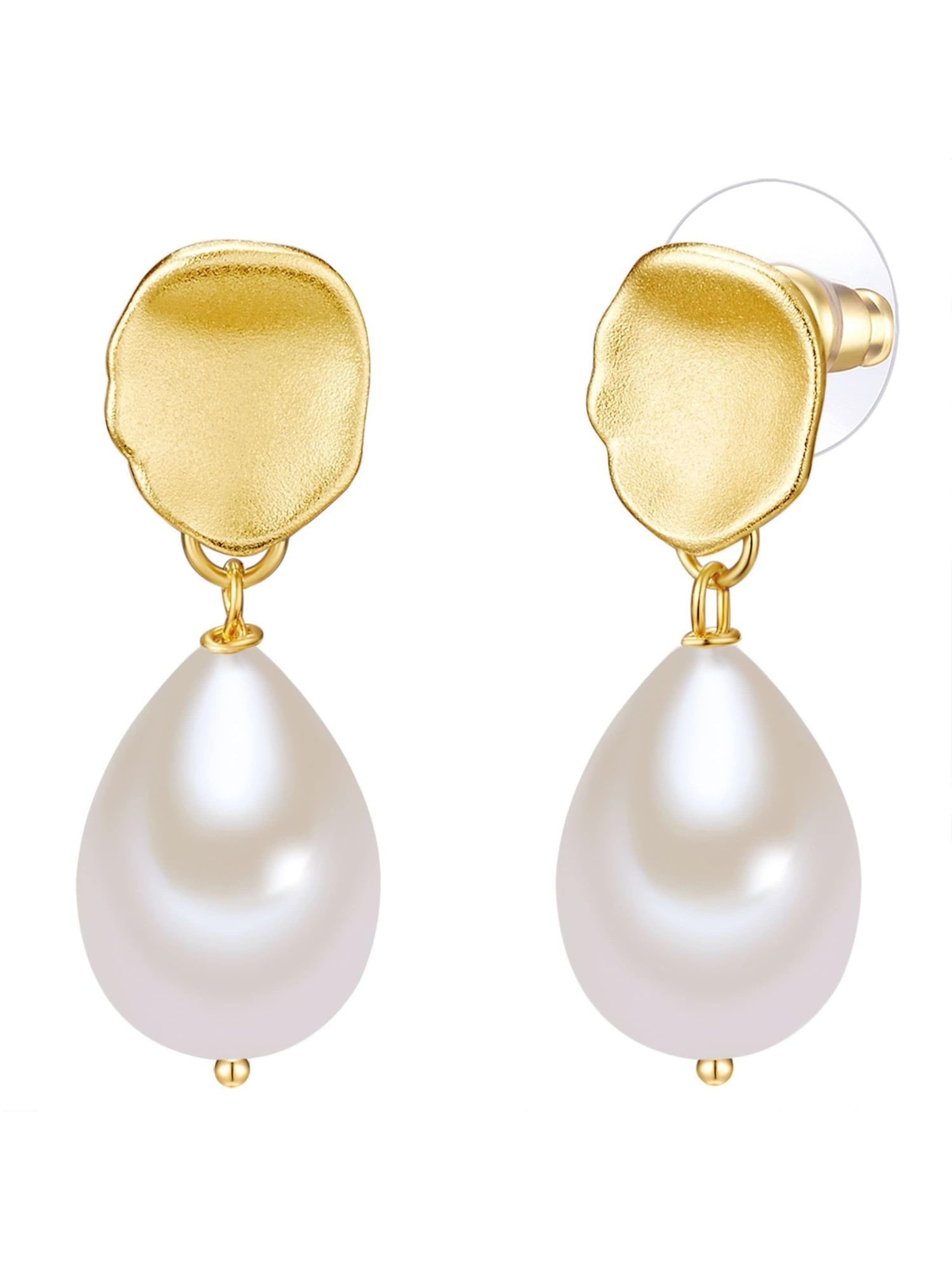 Lulu & Jane Earrings in Gold: front