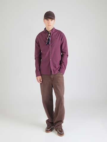 Coupe regular Chemise 'Samuel' Iriedaily en rouge