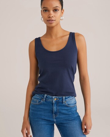 Haut WE Fashion en bleu : devant