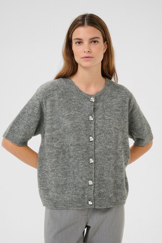 KAREN BY SIMONSEN Knit Cardigan 'Oabelle' in Grey: front