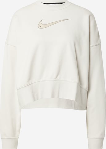 Nike Sportswear Sweatshirt 'Swoosh' in Beige: voorkant