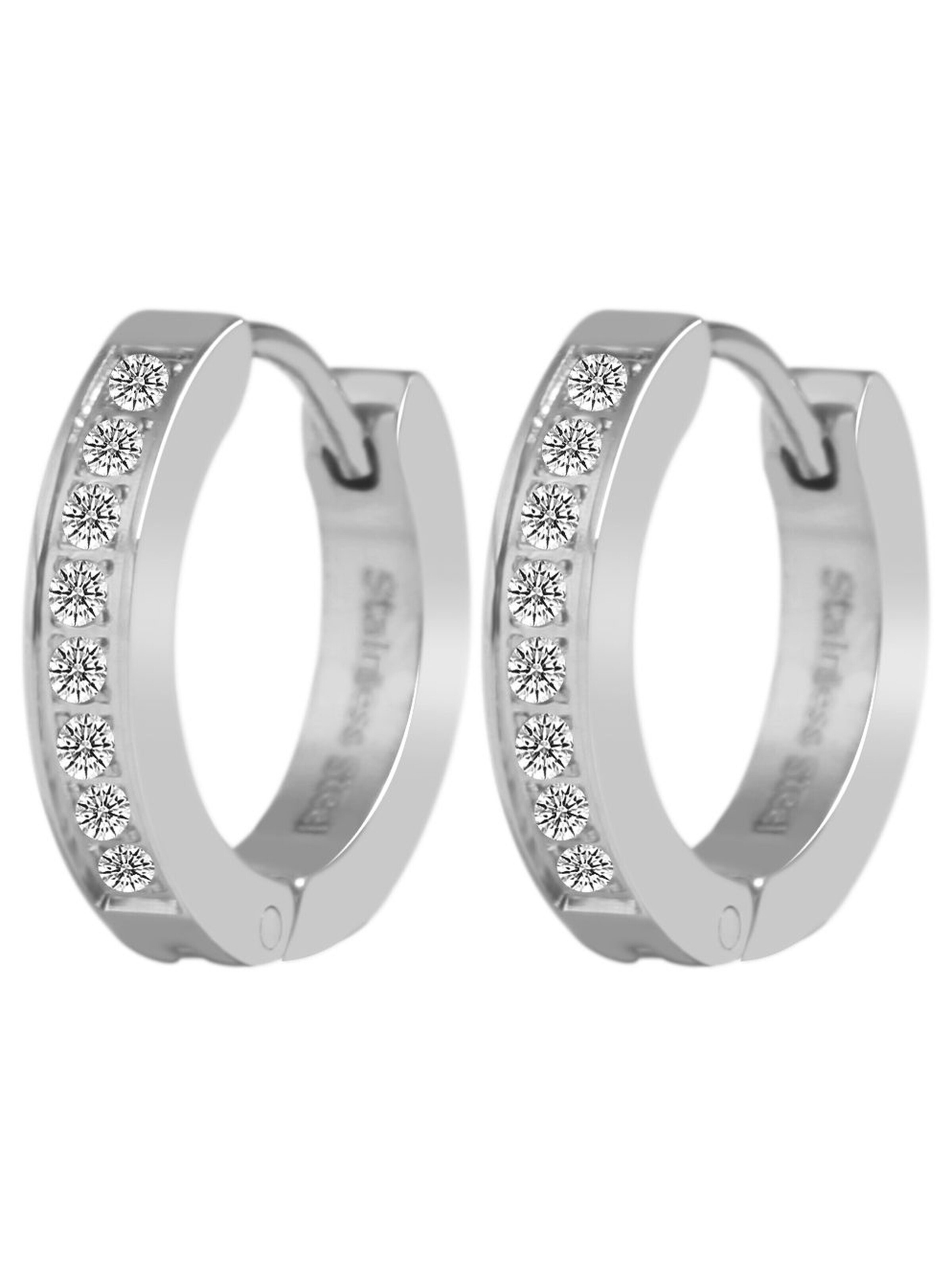 Akzent Earrings 'Finda, hautverträglich' in Silver