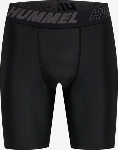Hummel Sportshorts 'Topaz' in de kleur Grijs / Zwart / Wit, Productweergave
