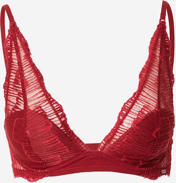 Calvin Klein Underwear Triangle Bra in Red: front