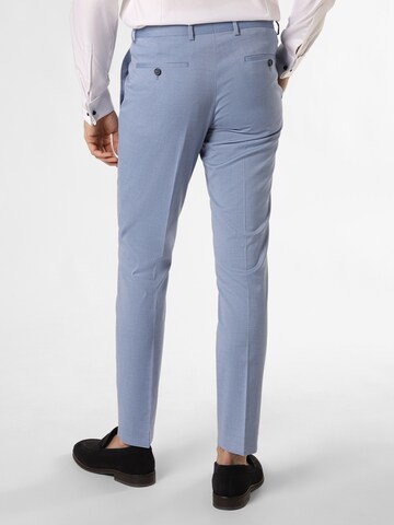 Coupe slim Pantalon à plis ' California ' Finshley & Harding en bleu