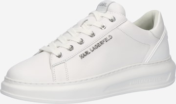 Baskets basses Karl Lagerfeld en blanc : devant
