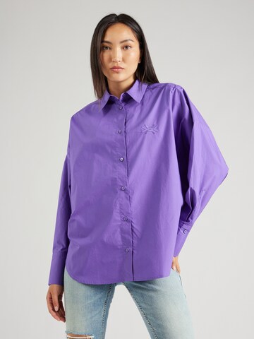UNITED COLORS OF BENETTON Blouse in Lila: voorkant