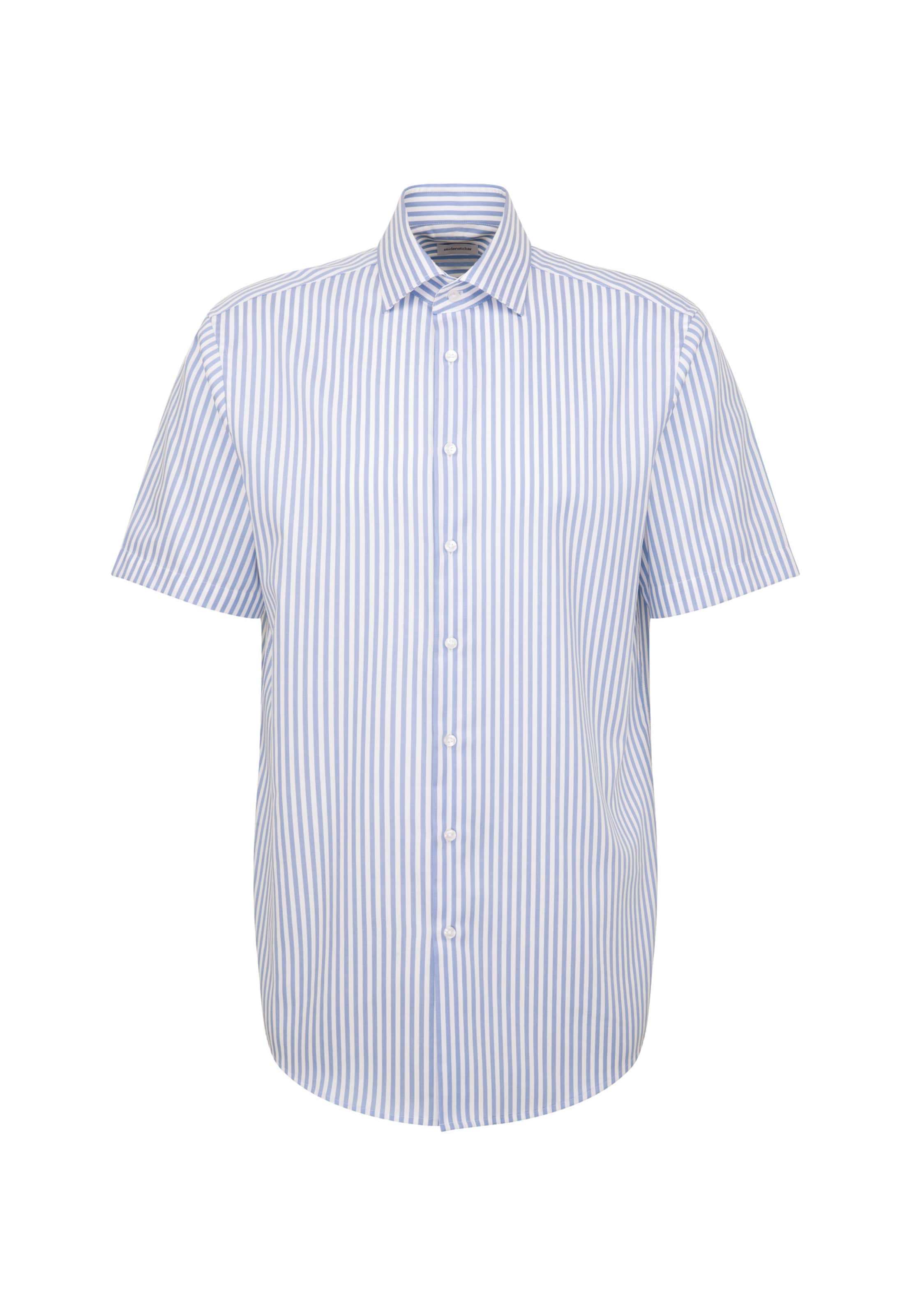 SEIDENSTICKER Regular fit Zakelijk overhemd 'Smart Classic' in Blauw: voorkant