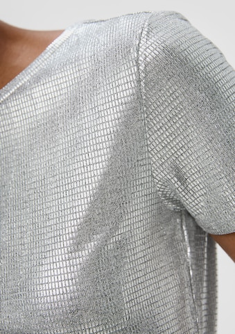 QS T-Shirt in Silber