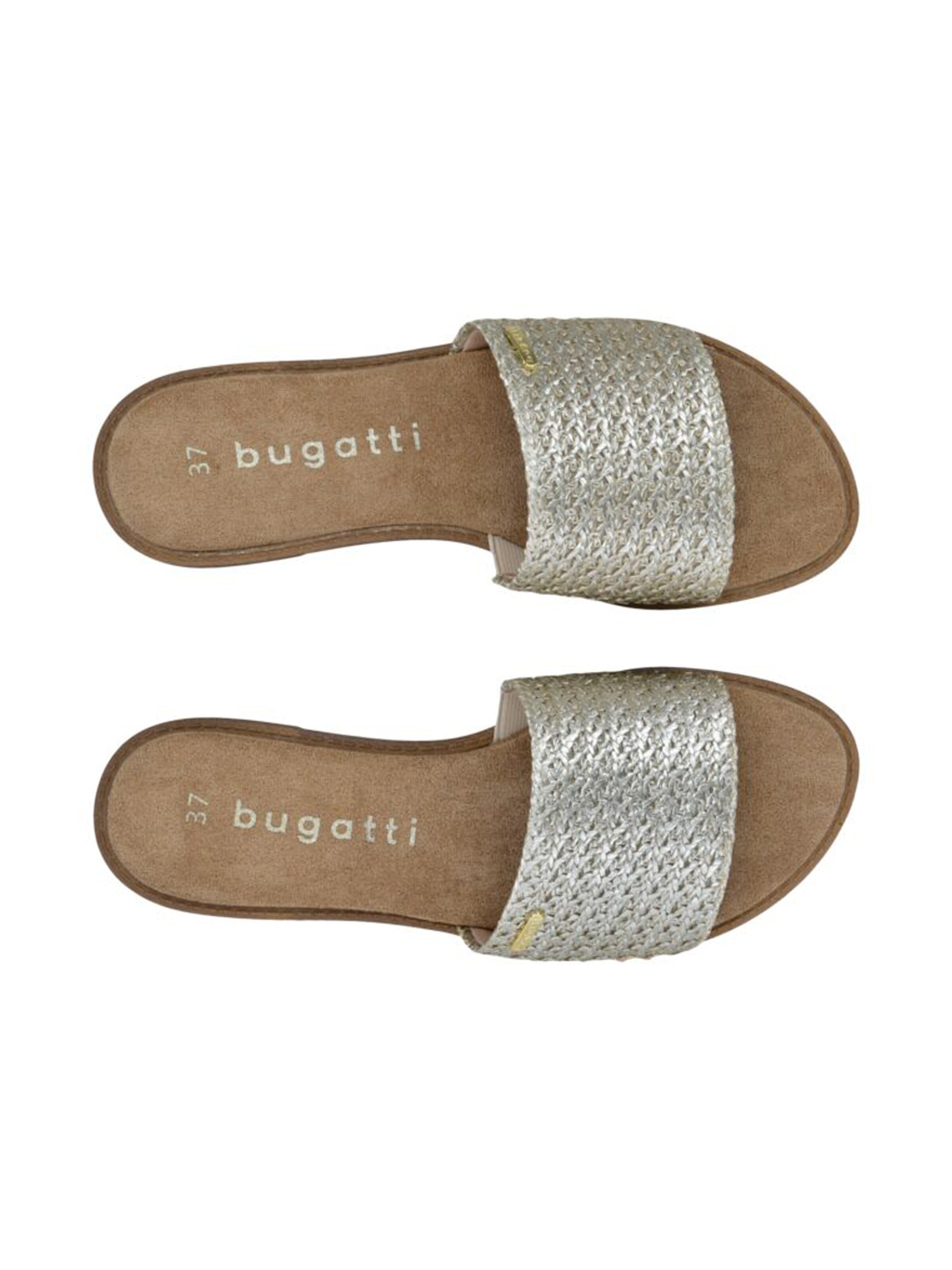 Saboți de la bugatti pe argintiu