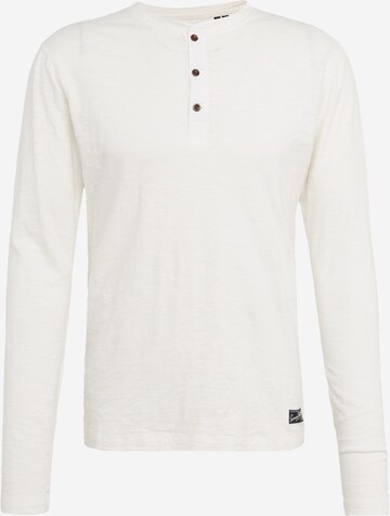 Superdry - Camiseta 'Grandad' en blanco: frente