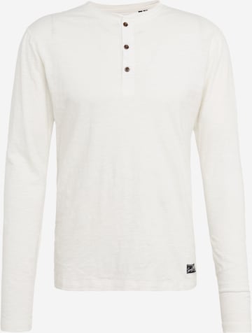 Superdry Shirt 'Grandad' in Wit: voorkant