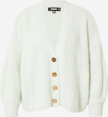 Missguided Knit Cardigan in Green: front