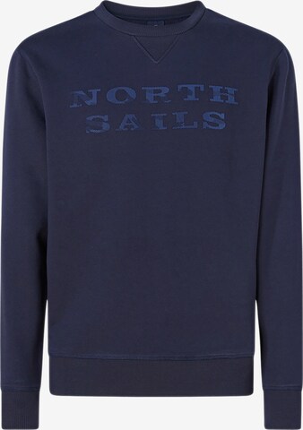 North Sails Sweatshirt in Blauw: voorkant