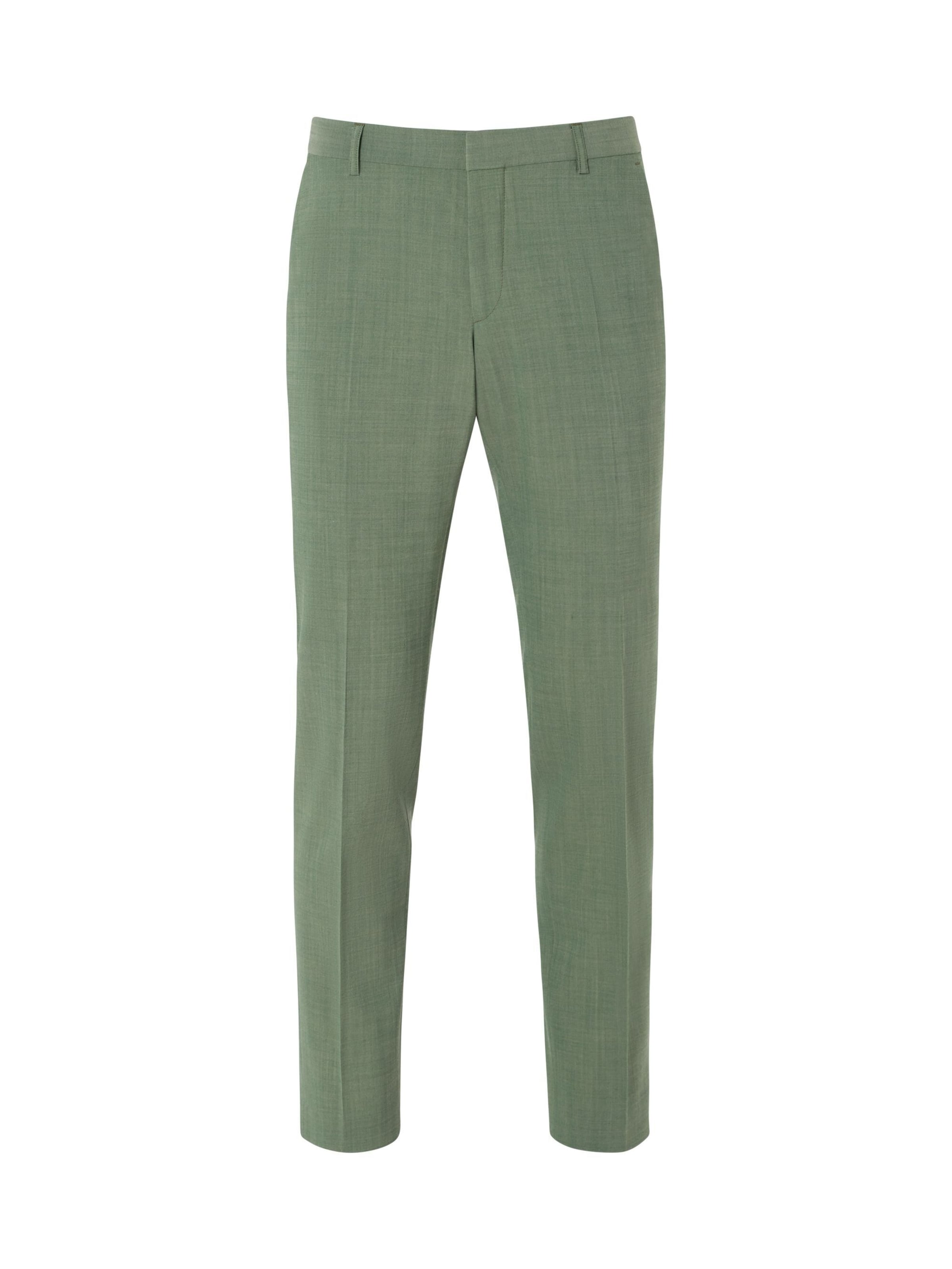 BENVENUTO Bügelfaltenhose 'IAGO' in Grün: Vorderseite