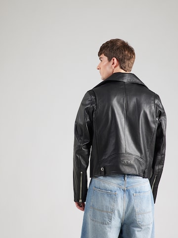 DIESEL Демисезонная куртка в Черный