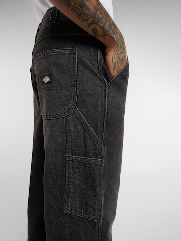 DICKIES - Loosefit Pantalón vaquero cargo 'Stevensville' en negro
