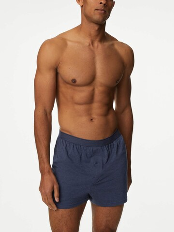 Boxers Marks & Spencer en bleu : devant