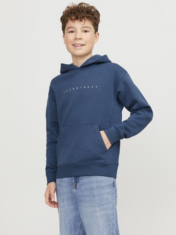 Jack & Jones Junior Суичър 'Star' в синьо: отпред