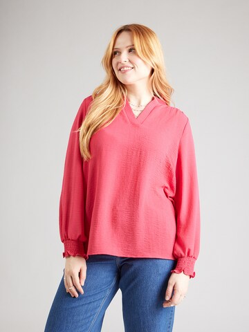 Chemisier 'CARMETTA' ONLY Carmakoma en rose : devant