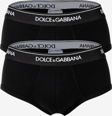 Slip DOLCE & GABBANA en noir : devant