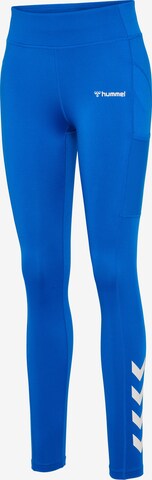 Hummel Skinny Workout Pants 'Chipo' in Blue