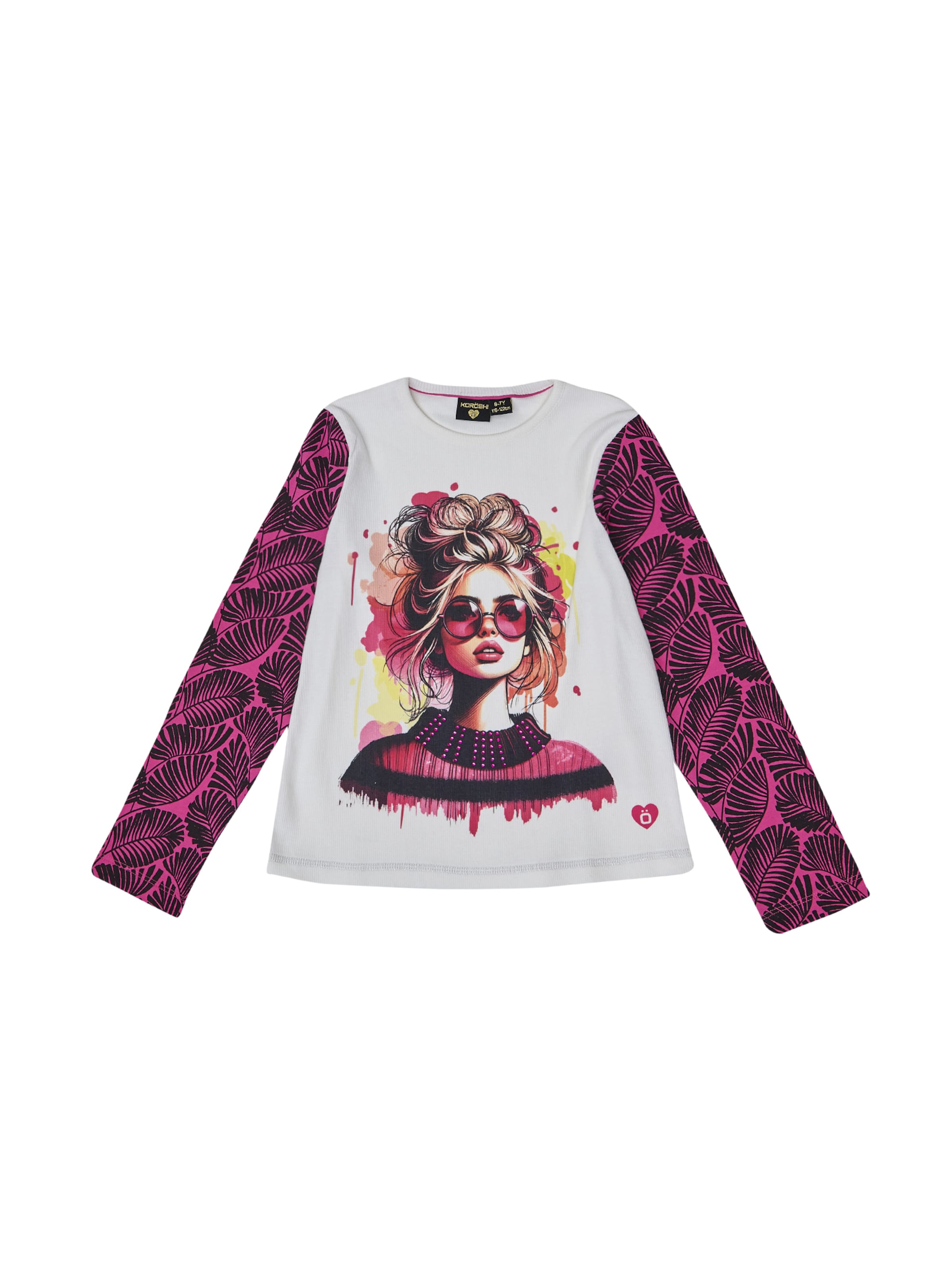 KOROSHI Tričko – bílá: přední strana