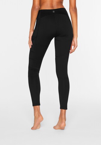 LASCANA ACTIVE - Skinny Calças de desporto em preto