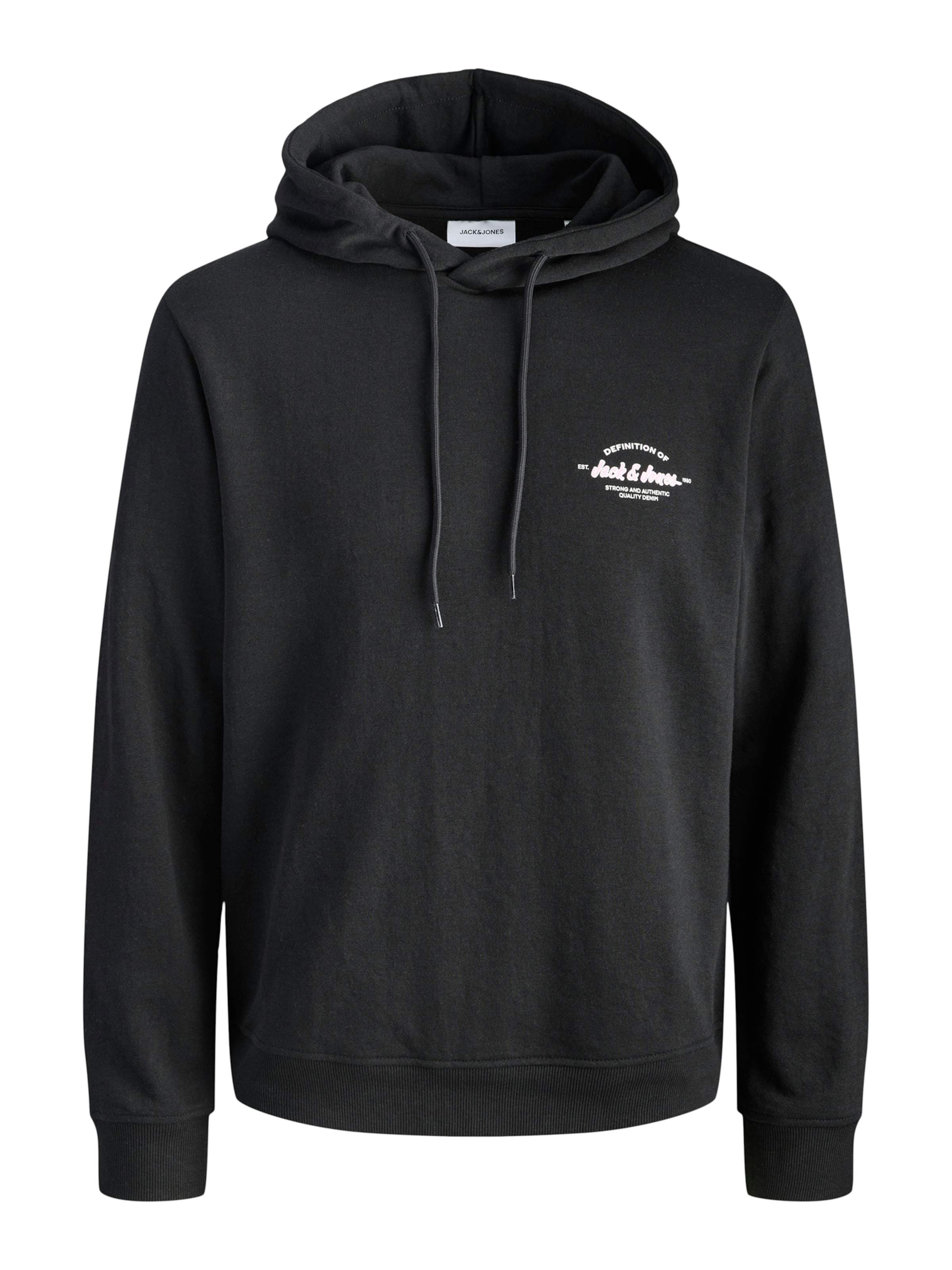 Jack & Jones Plus Sweatshirt 'JJBRANDON' in Schwarz: Vorderseite