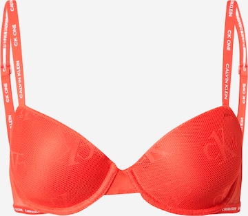 Sutien de tricou Sutien de la Calvin Klein Underwear pe roșu: față