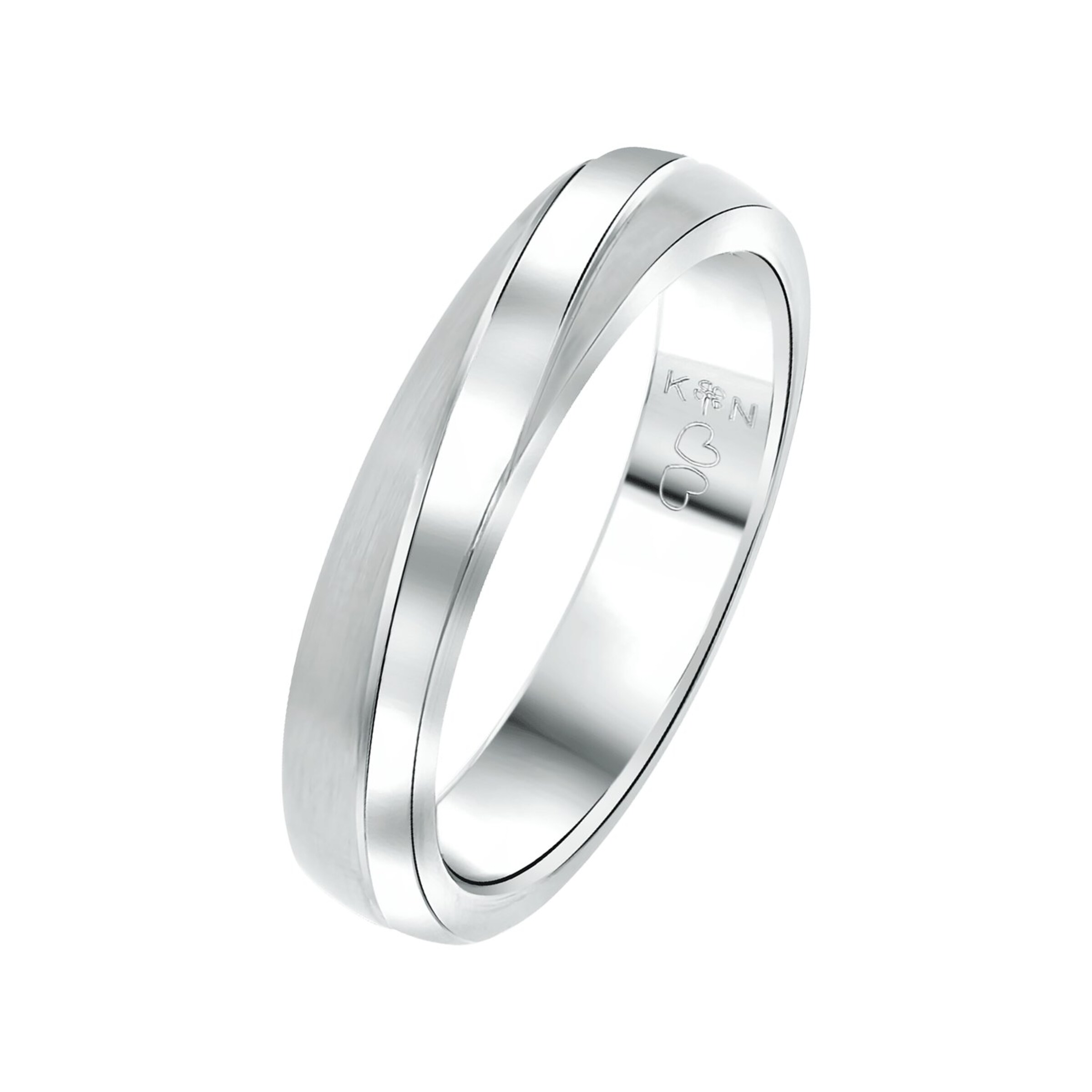 Lucardi Ring 'Sydney' in Silber