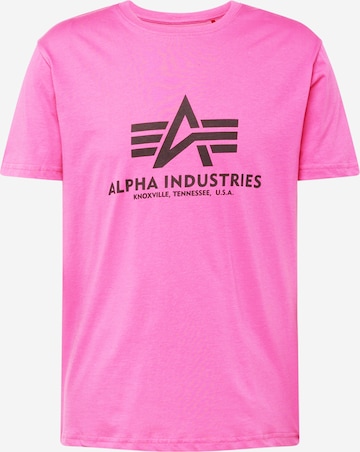 ALPHA INDUSTRIES Tričko – pink: přední strana