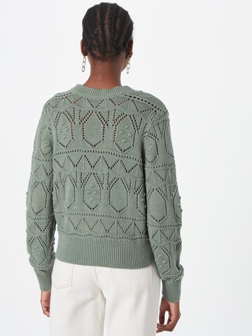 VILA Knit Cardigan 'Mikkie' in Green