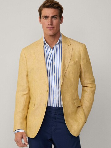 Coupe regular Veste de costume Hackett London en jaune : devant