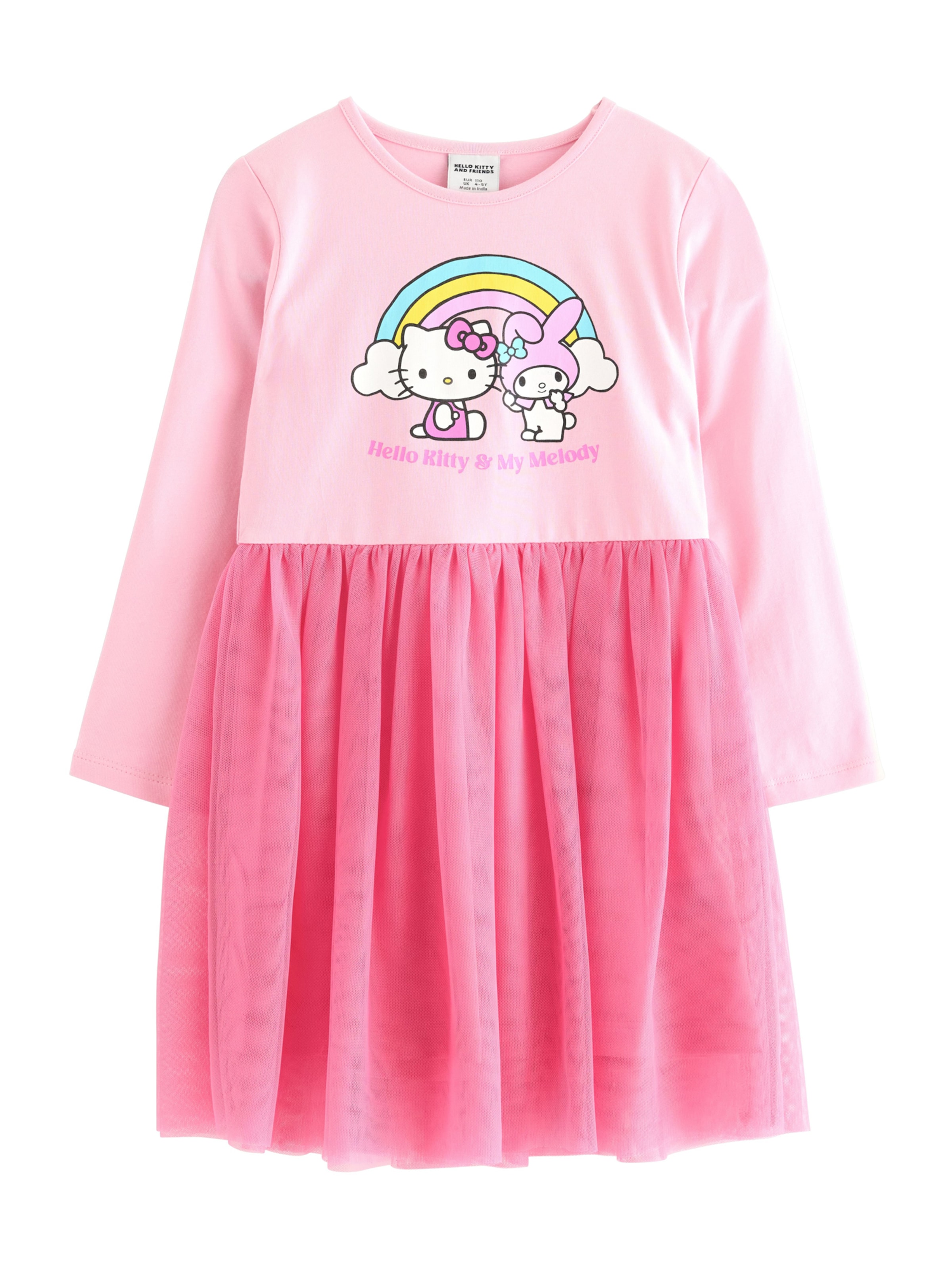 Lindex Dress 'Hello Kitty' in Pink: front