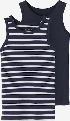 NAME IT Unterhemd 'Unterhemden 2er Pack' in Blau: Vorderseite