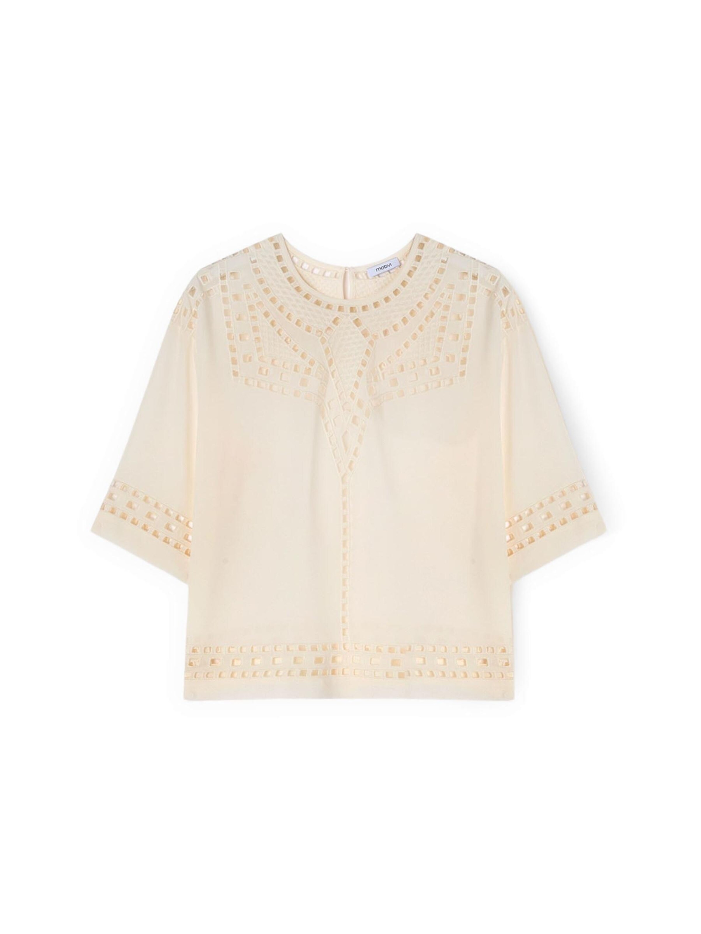 MOTIVI Blouse in Beige: voorkant
